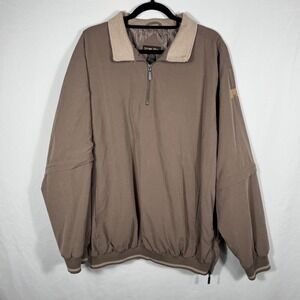 Stone Hill Clubhouse Men's Brown Golf Pullover Sz L
